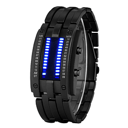 Reloj Electronico Binario Casual Negro Hombre