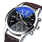 Reloj Cuarzo Casual Hombres Correa Ecocuero Negro Marron - Miniatura 1