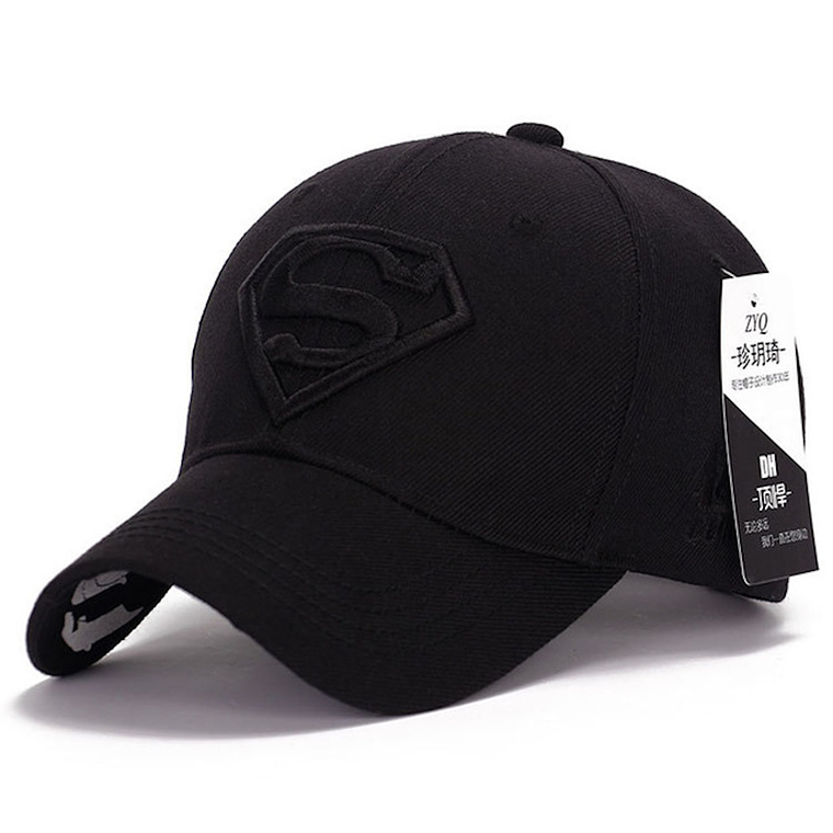 Gorra Beisbol Superman Poliester Negro 1