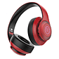 Audifonos Bluetooth Estereo Cancelacion Ruido Over Ear BH10 Rojo Negro - Miniatura 1