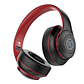Audifonos Bluetooth Estereo Cancelacion Ruido Over Ear BH10 Negro Rojo - Miniatura 1
