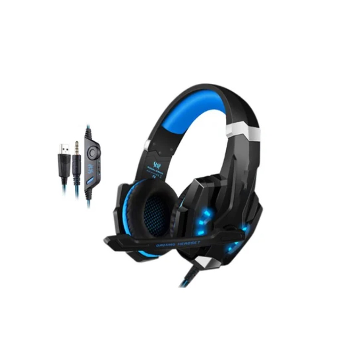 Audifonos Microfono Gaming Estereo Kotion G2000 Azul 2