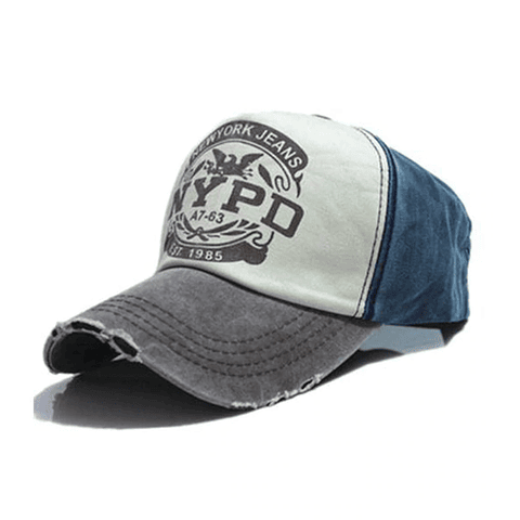 Gorra Beisbol Ajustable Talla Unica Gris Azul Oscuro