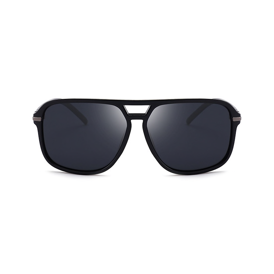Gafas Sol Hombres Espejo Conduccion Retro 1152 Negro 2