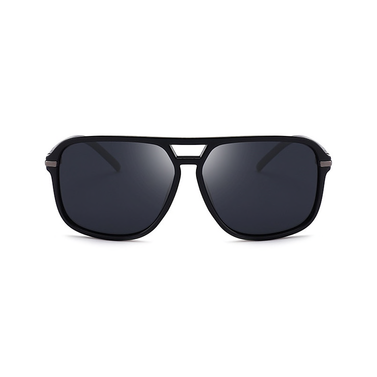 Gafas Sol Hombres Espejo Conduccion Retro 1152 Negro 2