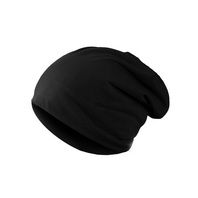 Gorro Liso Unisex Punto Elastico Invierno Casual 010 Negro 1