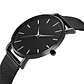 Reloj Hombre Ultra Delgado Acero Inoxidable Negro - Miniatura 1