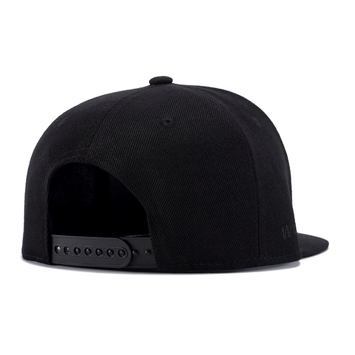 Gorra Plana Beisbol Hip Hop Unisex Algodon Bordado 3D Negro Rojo 2