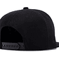 Gorra Plana Beisbol Hip Hop Unisex Algodon Bordado 3D Negro Rojo - Miniatura 2