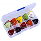 Set 40 Puas Plumillas Plectro Guitarra 0.58mm - 1.50mm Caja - Miniatura 1