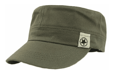 Gorra Plana Estilo Militar Verde
