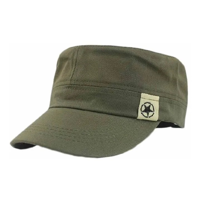 Gorra Plana Estilo Militar Verde 1