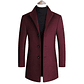 Chaqueta Abrigo Largo Hombre Casual SA837 Vinotinto - Miniatura 1