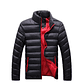 Chaqueta Casual Hombre Acolchada EDA104 Negro Rojo - Miniatura 1