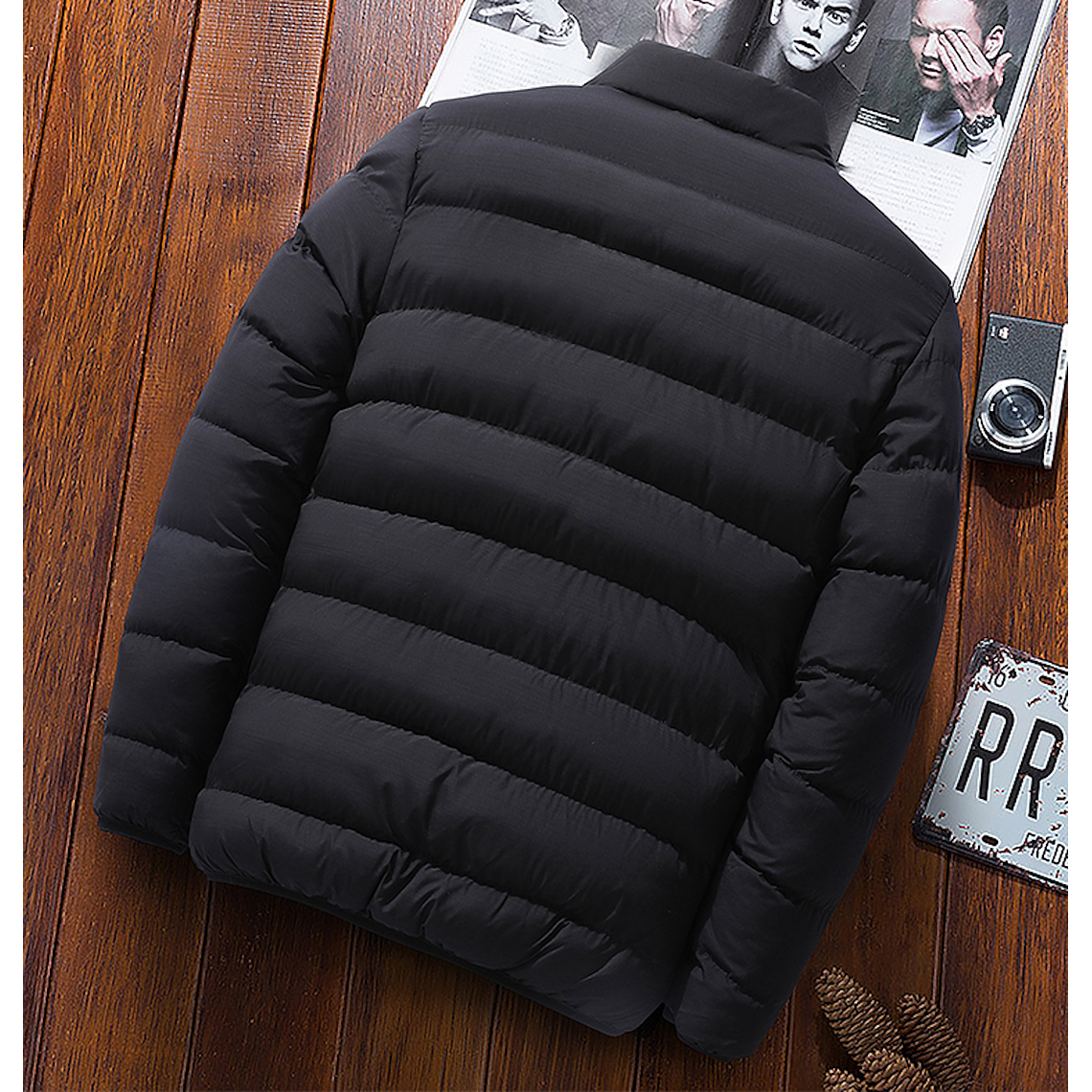 Chaqueta Casual Hombre Acolchada EDA104 Negro 2