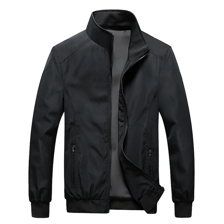 Chaqueta Para Hombre Casual Poliester JK55118 Negro 1
