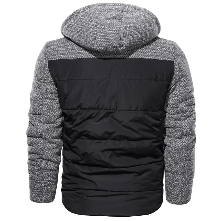 Chaqueta Abrigo Invierno Calida Hombre Gruesa Algodon SA830 Negro 2