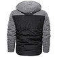 Chaqueta Abrigo Invierno Calida Hombre Gruesa Algodon SA830 Negro - Miniatura 2