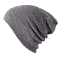 Gorro Unisex Punto Suave Algodon Invierno Liso 028 Gris - Miniatura 1