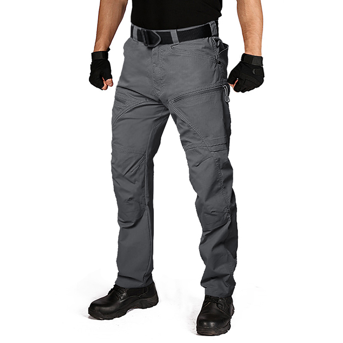 Pantalon Militar Hombre Casual Transpirable 002 Gris 1