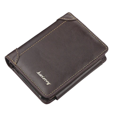 Billetera Tres Cuerpos Ecocuero Hombre Cremallera 9159 Cafe