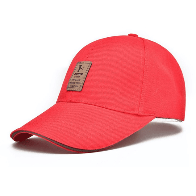 Gorra Golf Ajustable Logo Marron Rojo