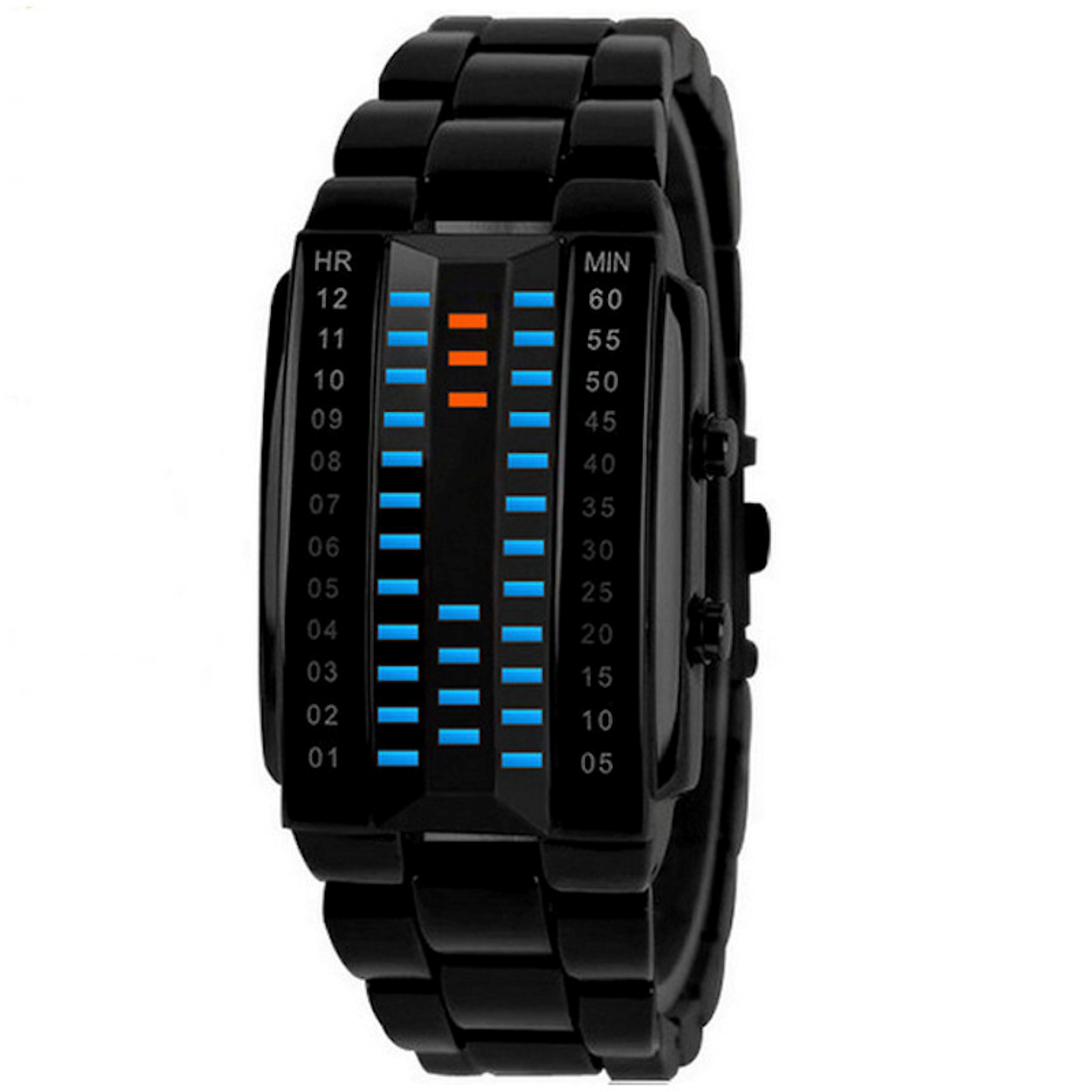 Reloj Binario Electronico Negro Hombre 1