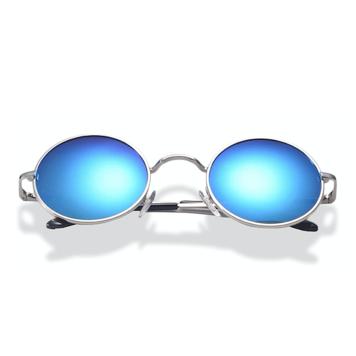Gafas Sol Clasicas Polarizadas Vintage Retro BPZJ Azul 2