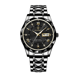 Reloj Hombre POEDAGAR 615 Acero Inoxidable Negro