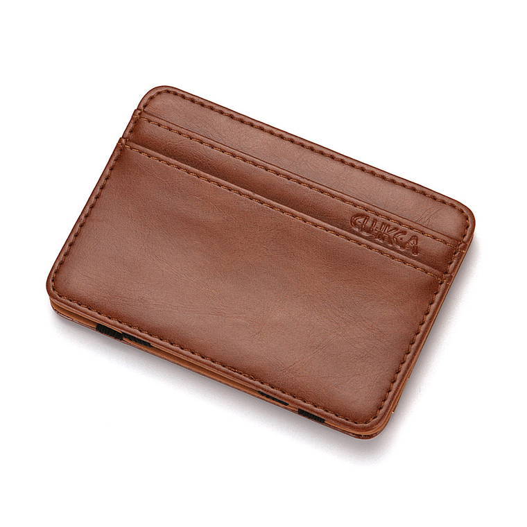 Billetera Tarjetero Delgado Ecocuero Hombres Clip 102 1