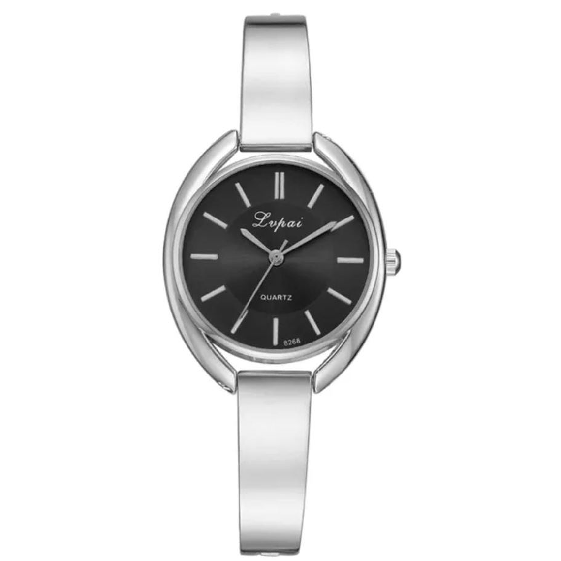 Reloj UBMD Analogico Pulsera Mujer Liso LP025 Plateado Negro 1