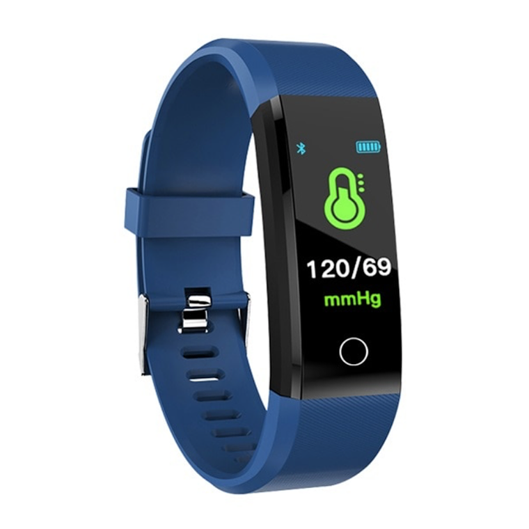 Smartband Pulsera Inteligente Ritmo Cardiaco Presion Arterial 1246 Azul 1