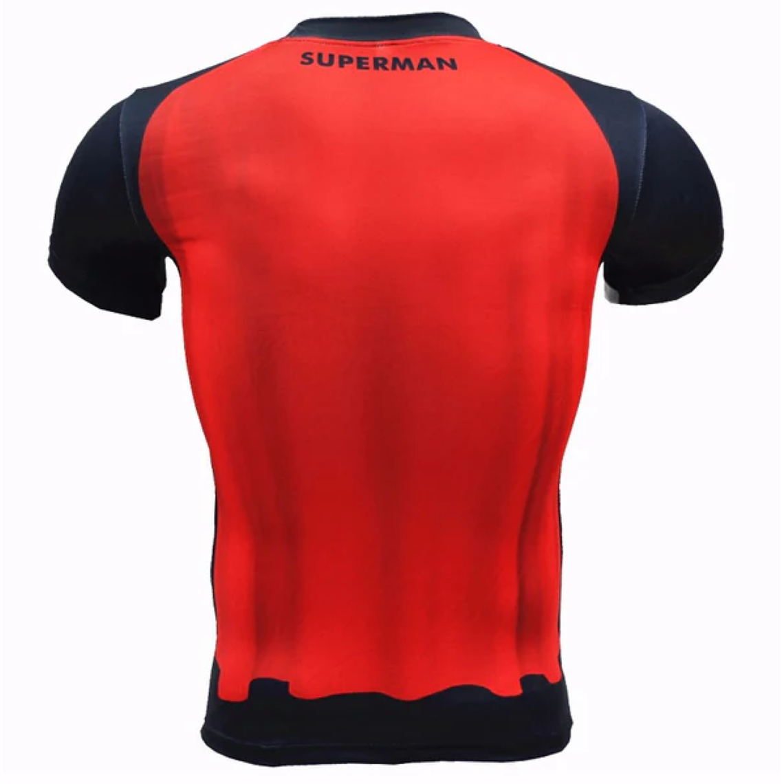 Camiseta Manga Corta Heroe Azul Rojo Slim Fit 2