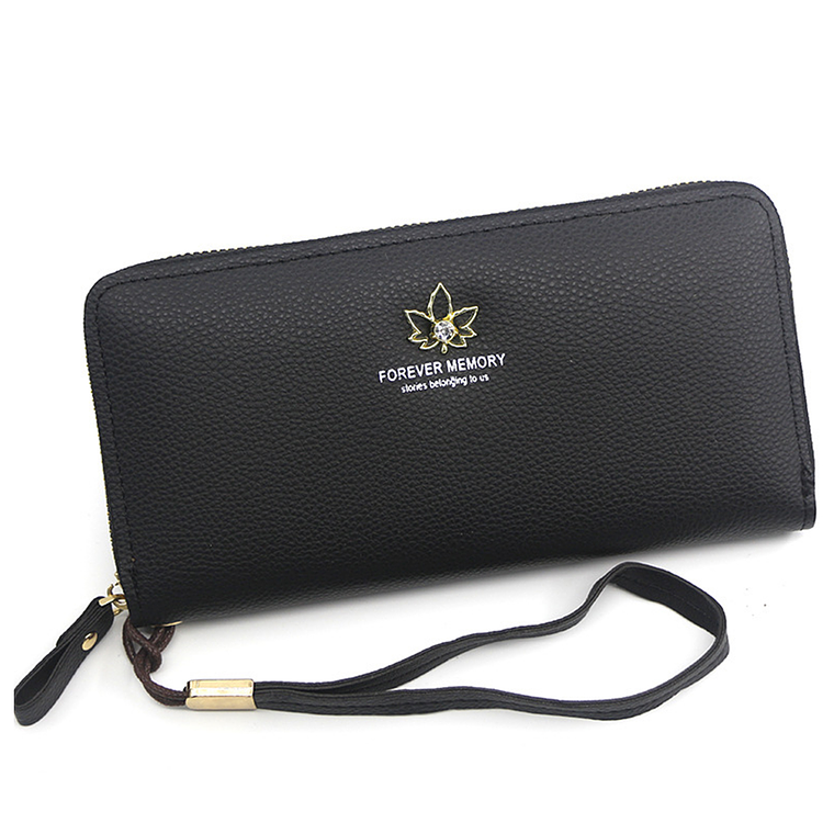 Billetera Ecocuero UBMD Mujer De Mano Delgada 5067 Negro 1