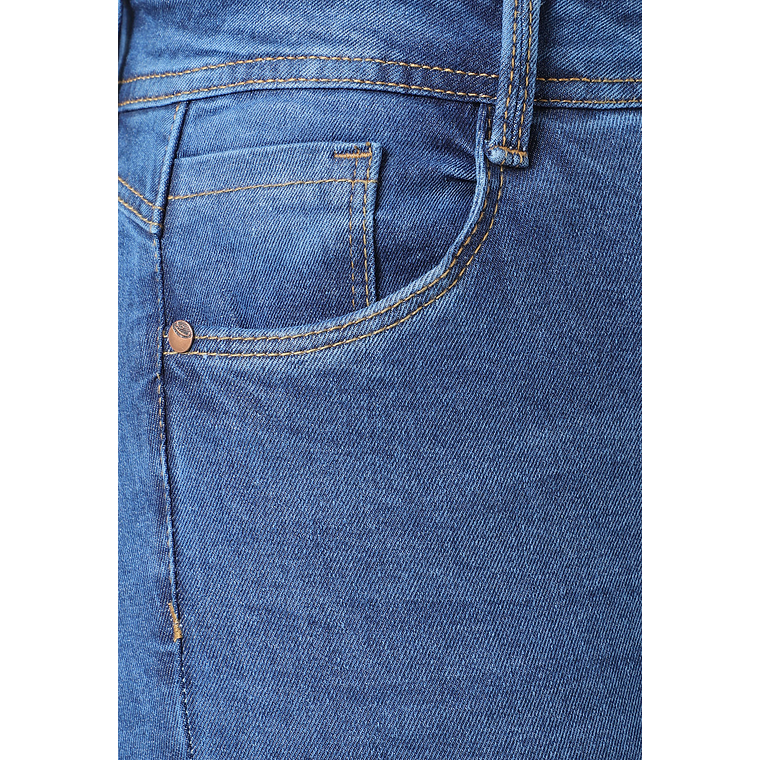 Pantalon Jean Mujer UrbenMood Levanta Cola Stretch 2305 Azul Clasico 3