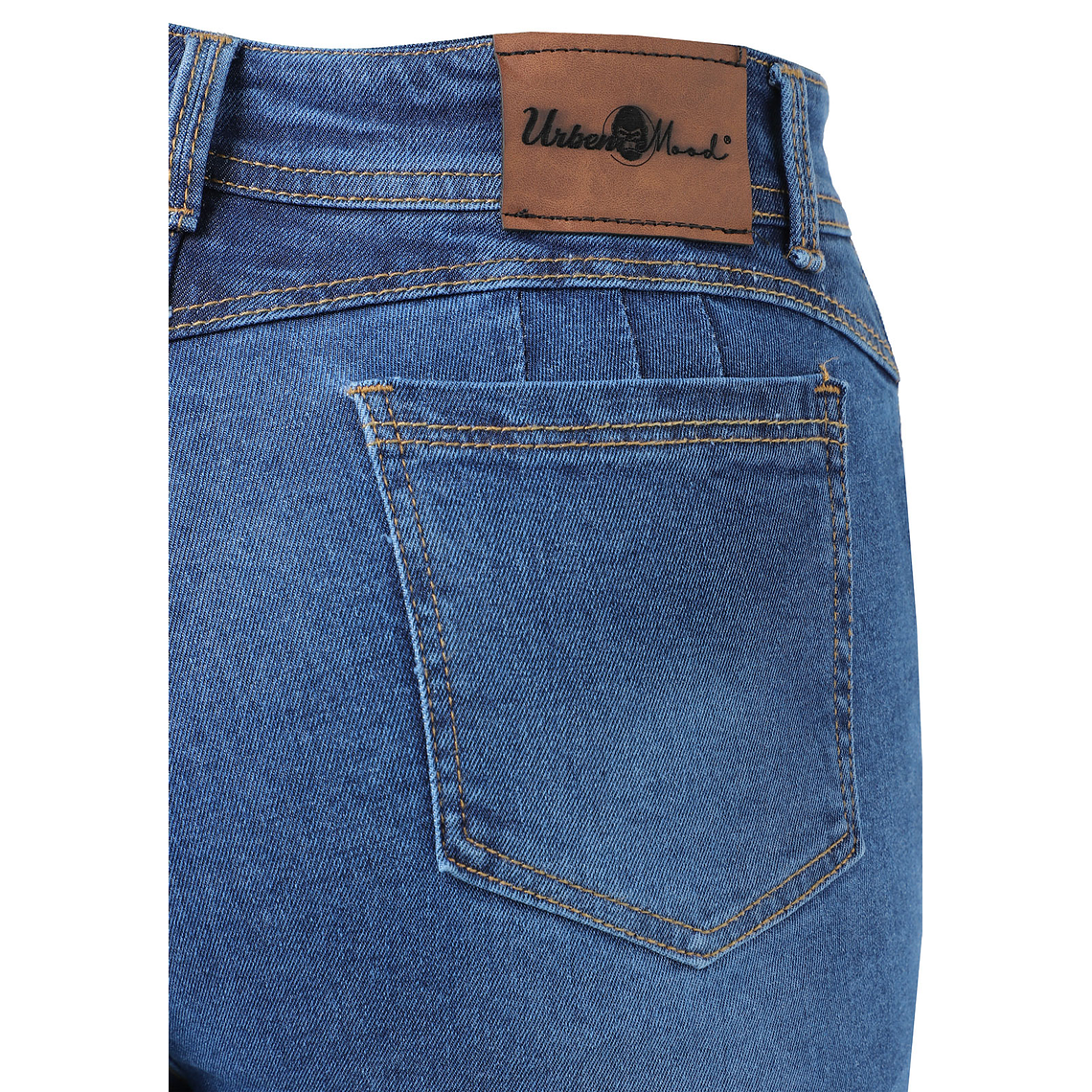 Pantalon Jean Mujer UrbenMood Levanta Cola Stretch 2305 Azul Clasico 4