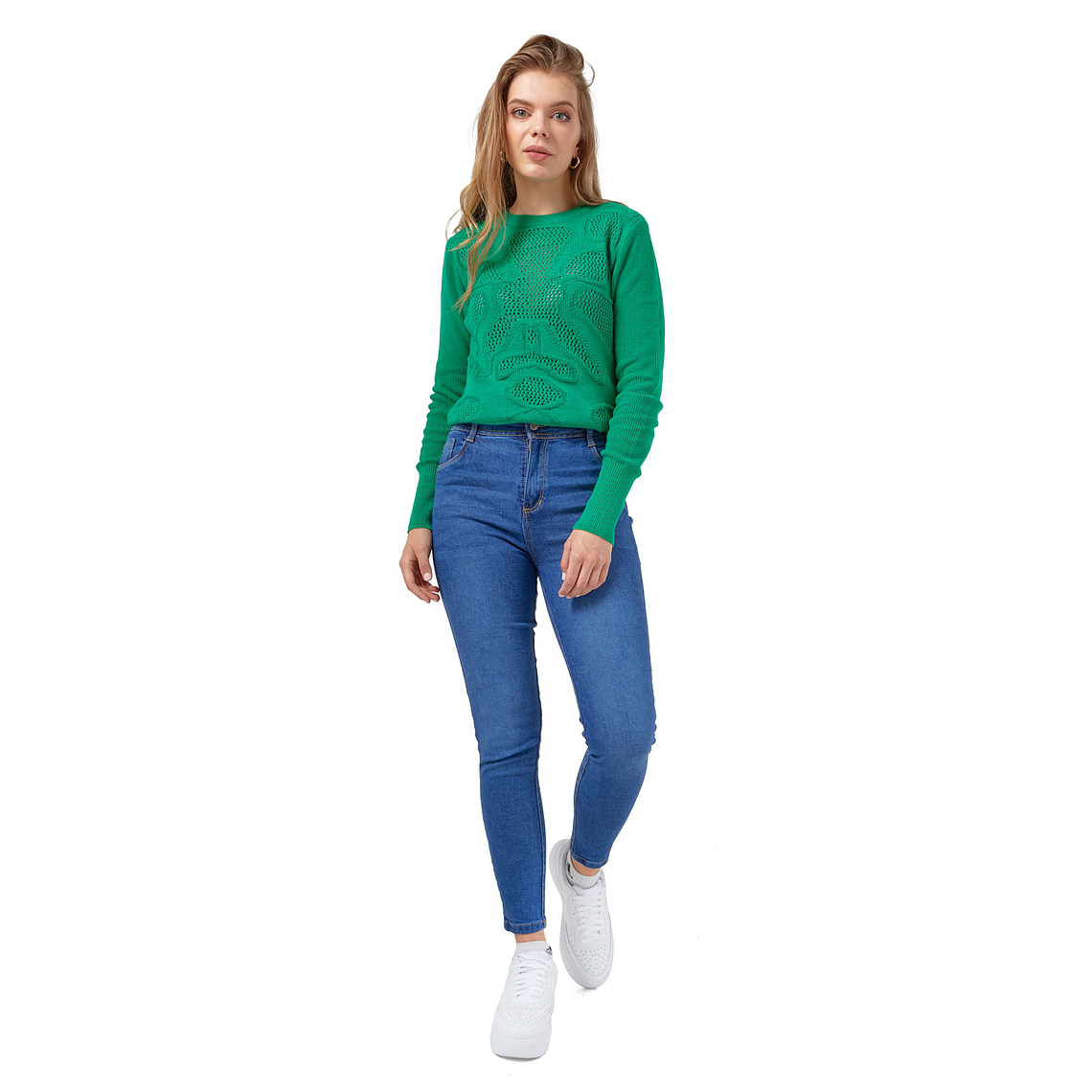 Pantalon Jean Mujer UrbenMood Levanta Cola Stretch 2305 Azul Clasico 5