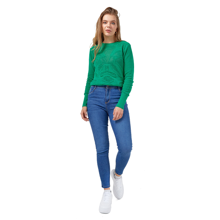 Pantalon Jean Mujer UrbenMood Levanta Cola Stretch 2305 Azul Clasico 5