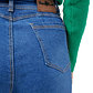 Pantalon Jean Mujer UrbenMood Levanta Cola Stretch 2305 Azul Clasico - Miniatura 6