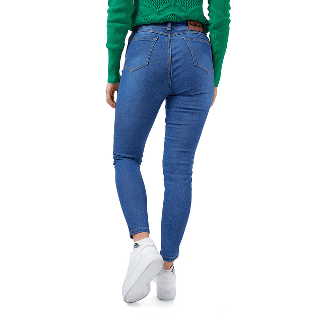 Pantalon Jean Mujer UrbenMood Levanta Cola Stretch 2305 Azul Clasico