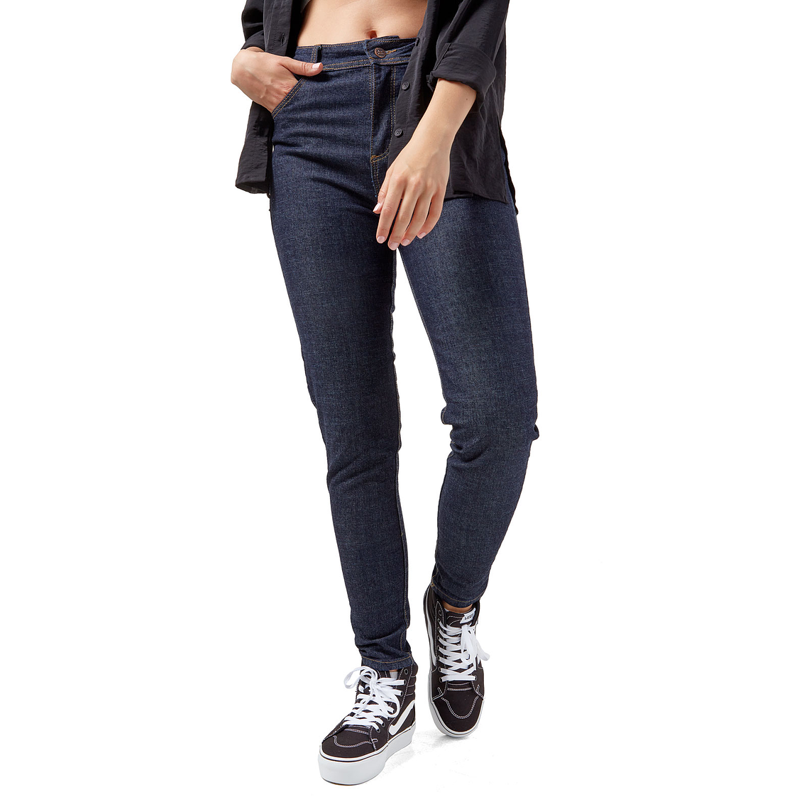 Pantalon Jean Mujer UrbenMood Levanta Cola Stretch 2305 Azul Medio 5
