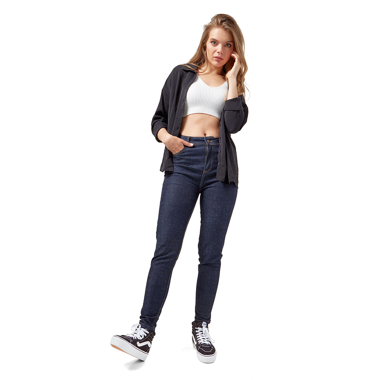 Pantalon Jean Mujer UrbenMood Levanta Cola Stretch 2305 Azul Medio 7