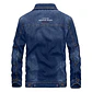Chaqueta Hombre Denim Moda Casual Slim 1688 Azul Clasico - Miniatura 2