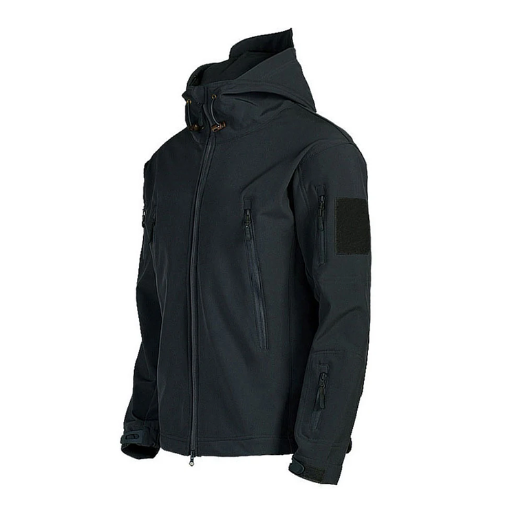 Chaqueta Hombre Capota Tactico Negro DS511 1