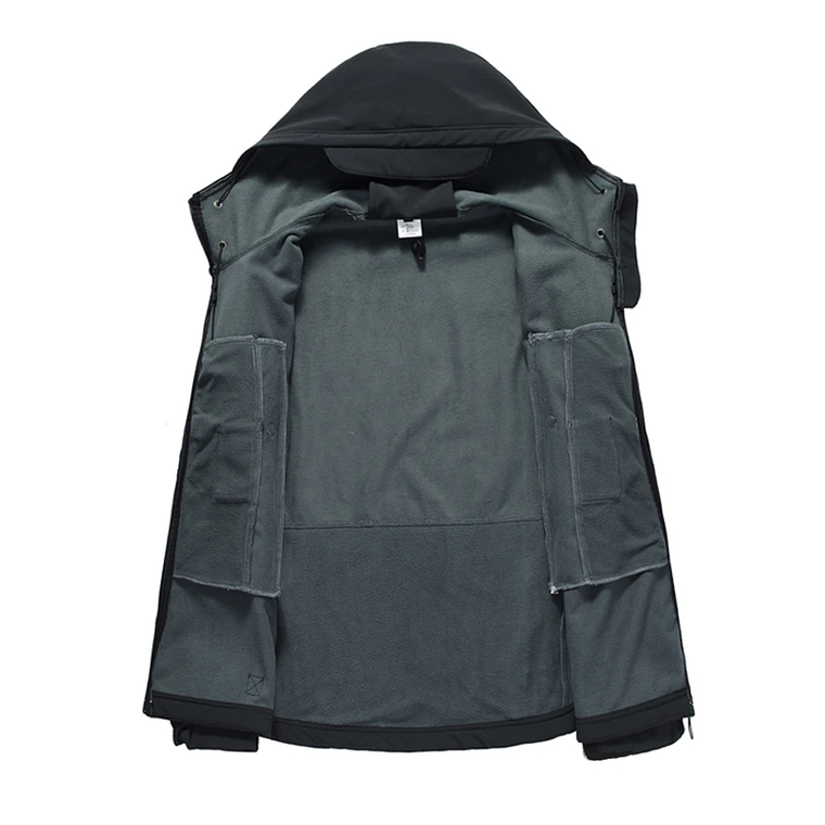 Chaqueta Hombre Capota Tactico Negro DS511 4