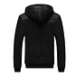 Chaqueta Buzo Hombre Capota Calido Negro KJ919 - Miniatura 2