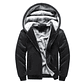 Chaqueta Buzo Hombre Capota Calido Negro KJ919 - Miniatura 1