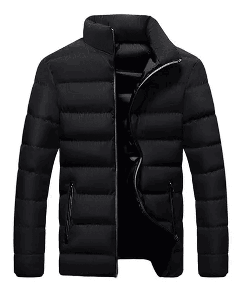 Chaqueta Casual Hombre Acolchada EDA104 Negro Gris