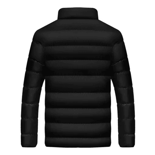 Chaqueta Casual Hombre Acolchada EDA104 Negro Gris