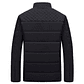 Chaqueta Casual Hombre Lana Alta Calidad Acolchada 609 Negro - Miniatura 2